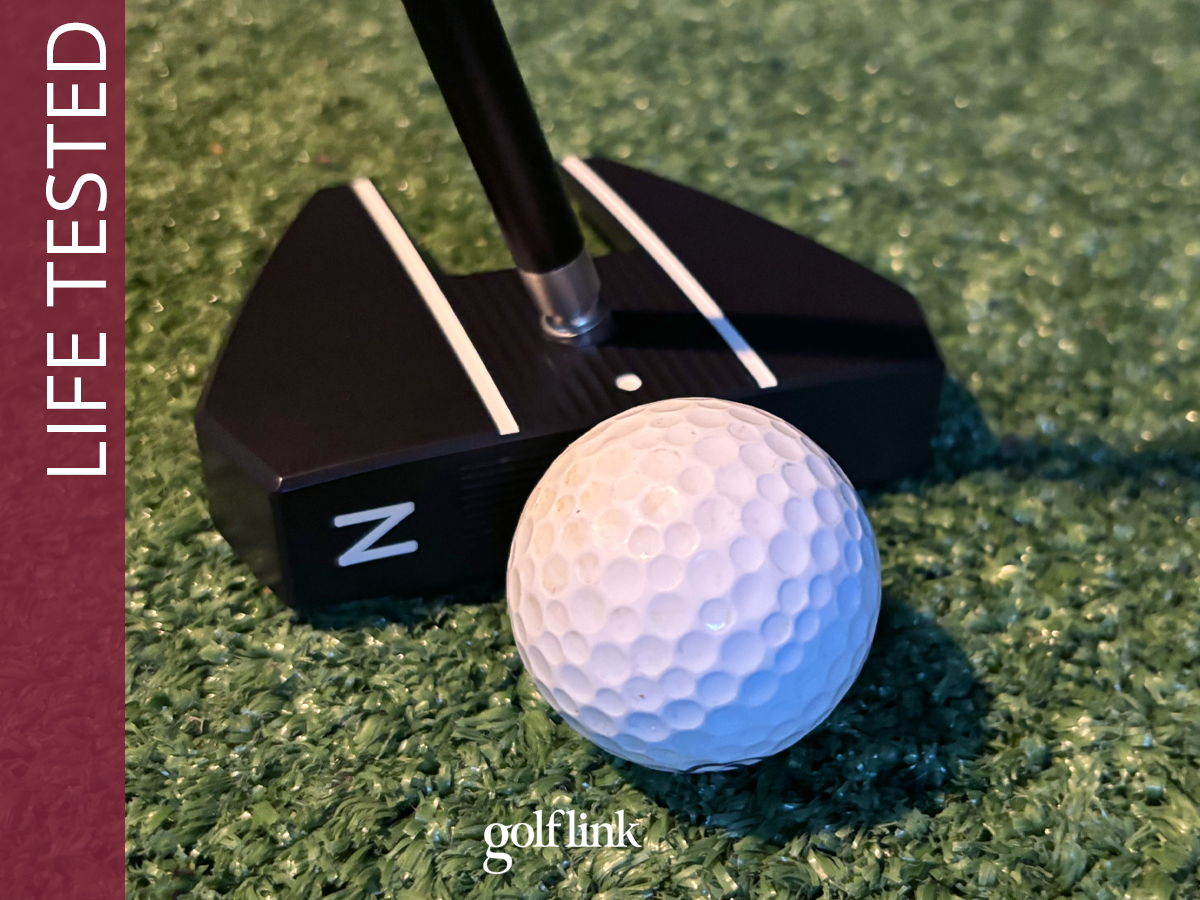 The Evnroll Z5cs at address during GolfLink testing