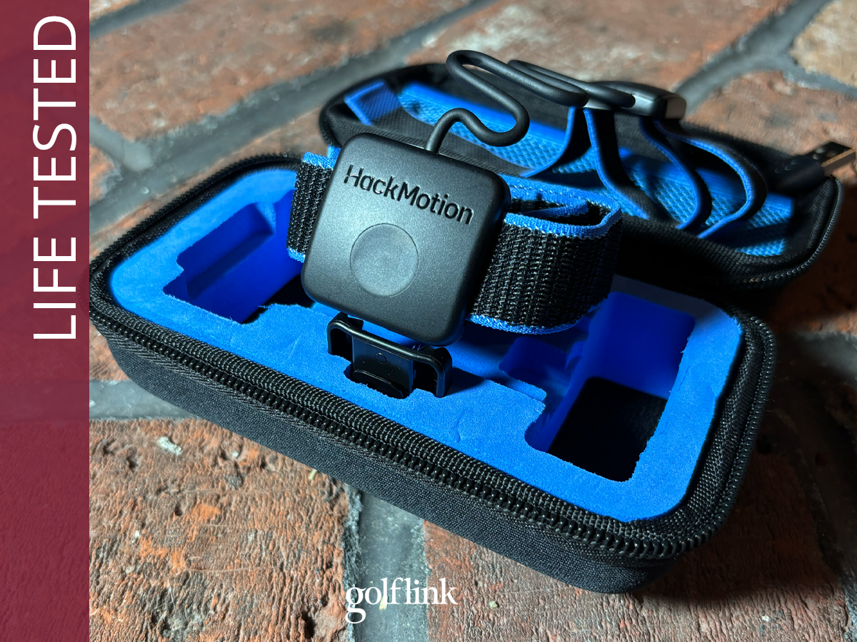 HackMotion golf sensor during GolfLink testing
