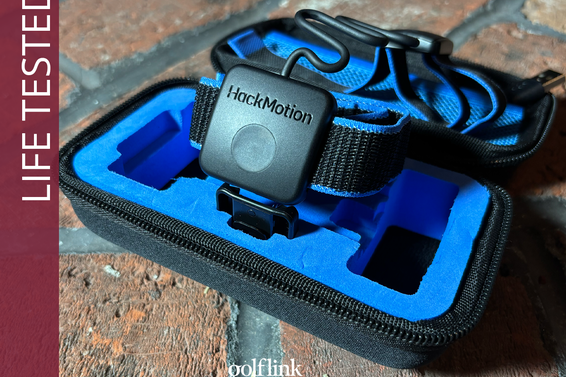 HackMotion golf sensor during GolfLink testing