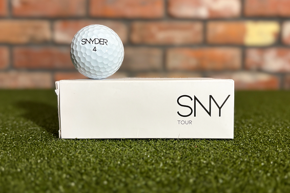 Snyder Tour golf ball during GolfLink testing