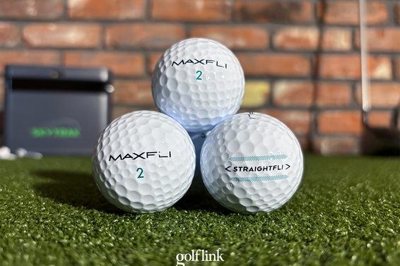 Maxfli Straightfli golf ball during GolfLink testing