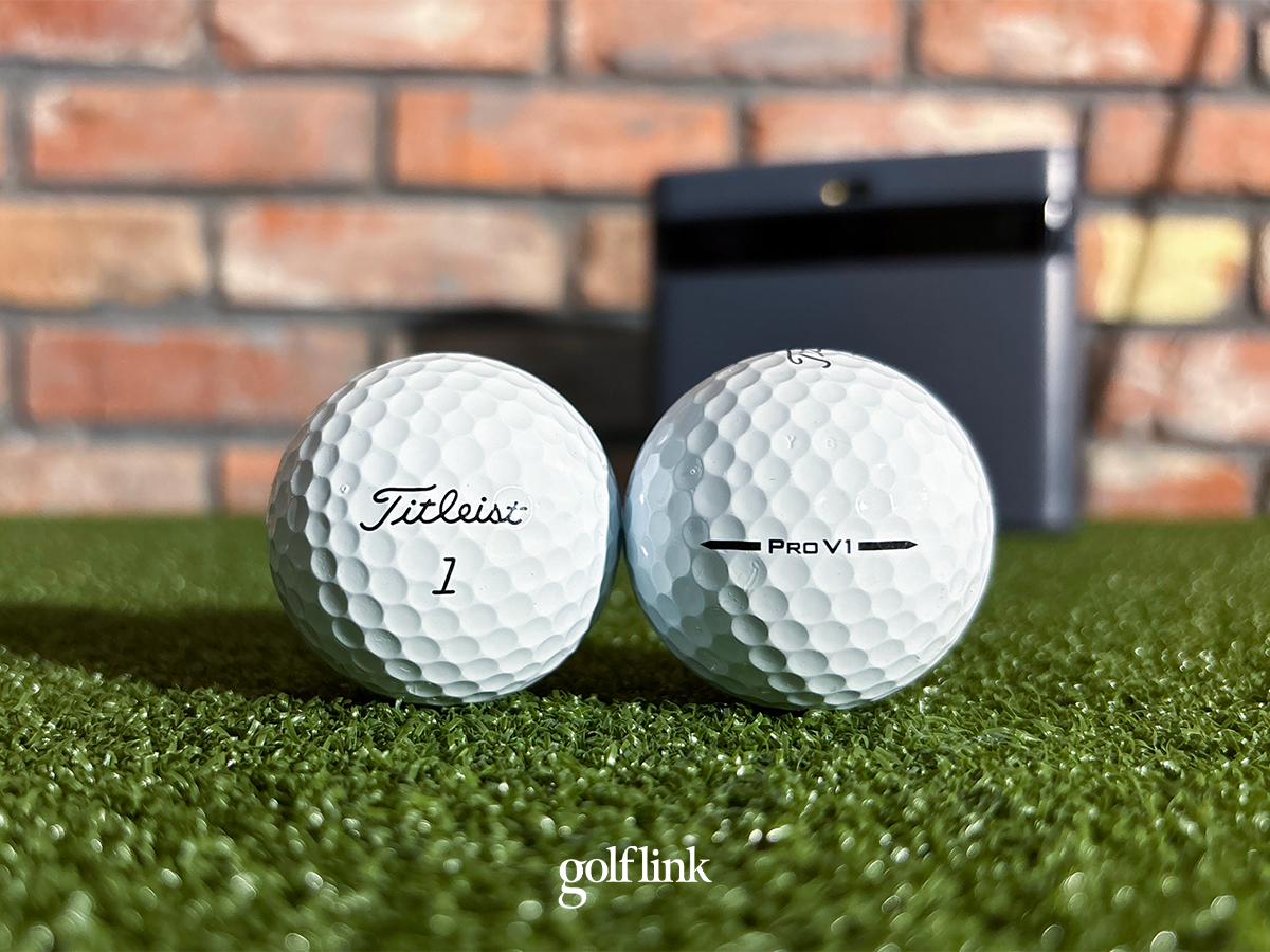 Titleist Pro V1 golf ball during GolfLink testing