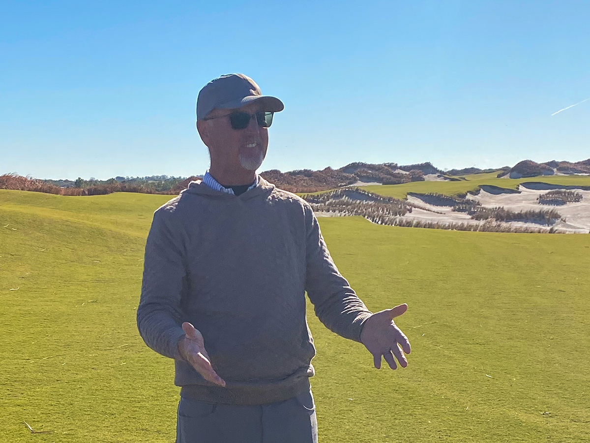 David McLay Kidd speaks during his preview of Bone Valley