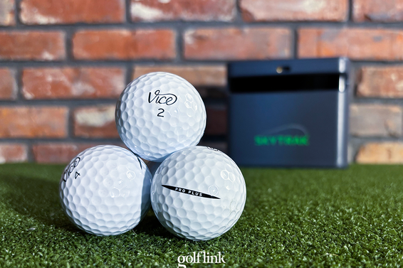 Vice Pro Plus golf balls during GolfLink testing