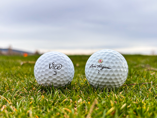 Vice Pro Plus vs Ben Hogan GS53 golf balls during GolfLink testing