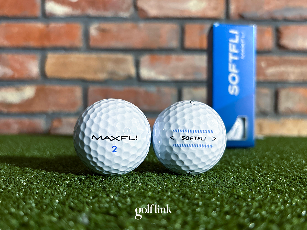 Maxfli Softfli golf ball during GolfLink testing