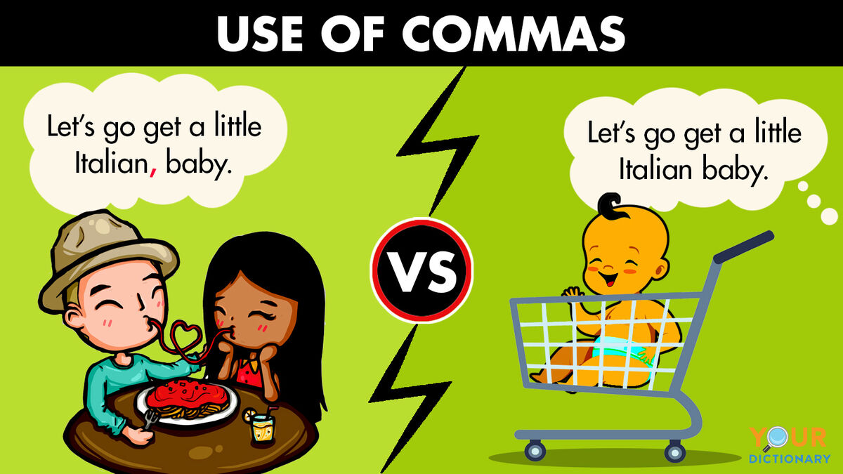 importance of commas usage example