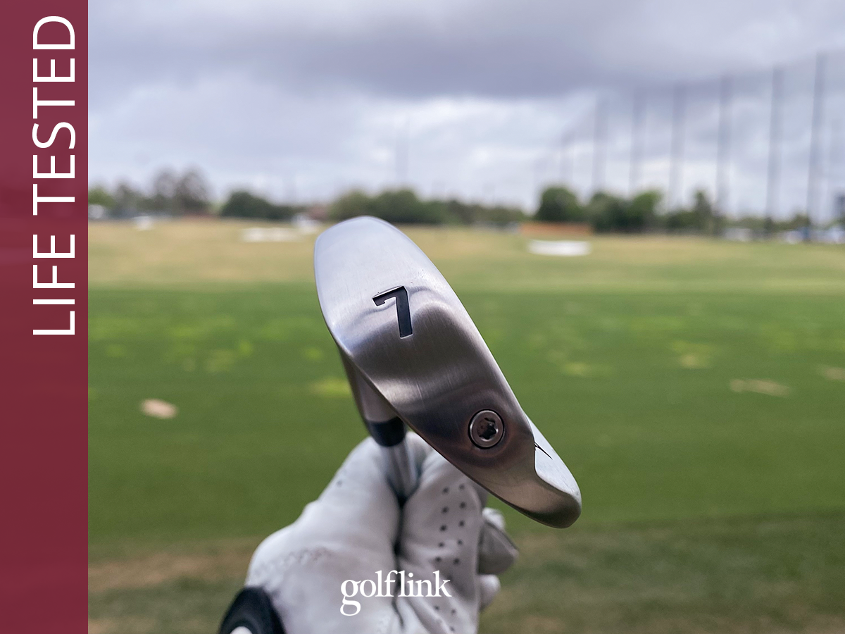 Takomo 201T MKII irons during GolfLink testing