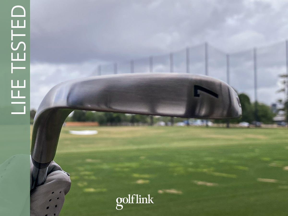 Takomo 201T MKII irons during GolfLink testing