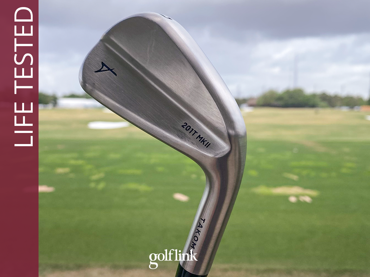 Takomo 201T MKII irons during GolfLink testing