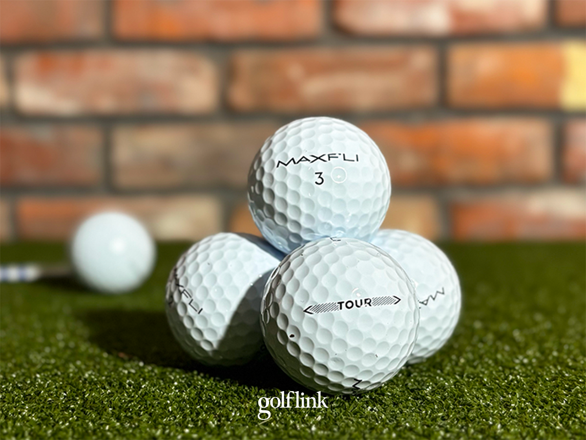 Maxfli Tour golf ball during GolfLink testing