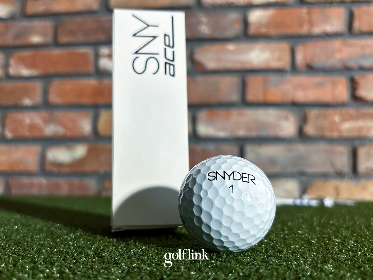 Snyder Ace golf ball during GolfLink testing