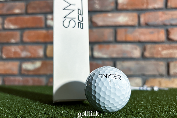 Snyder Ace golf ball during GolfLink testing