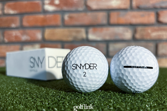 Snyder Soft Plus golf ball during GolfLink testing