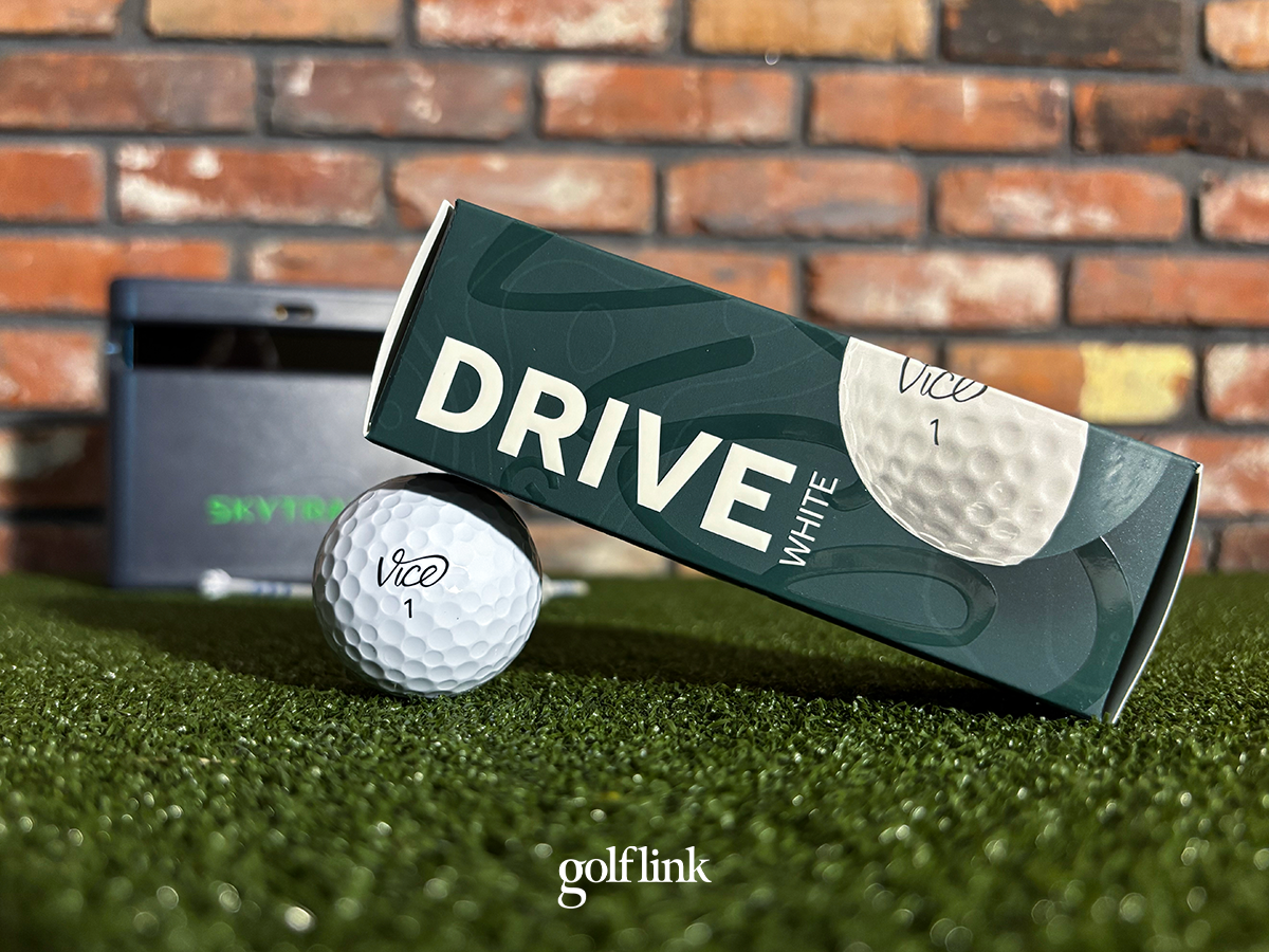 Vice Drive golf ball during GolfLink testing