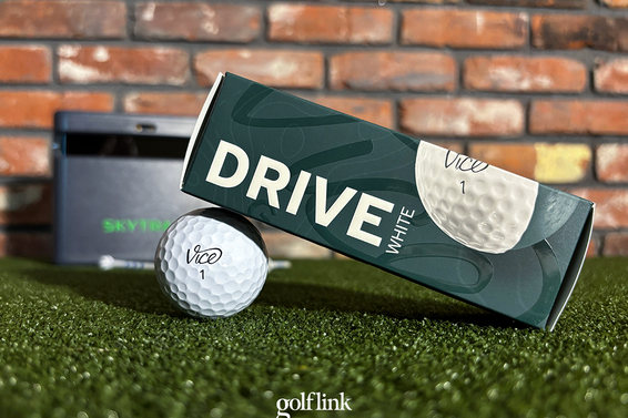 Vice Drive golf ball during GolfLink testing