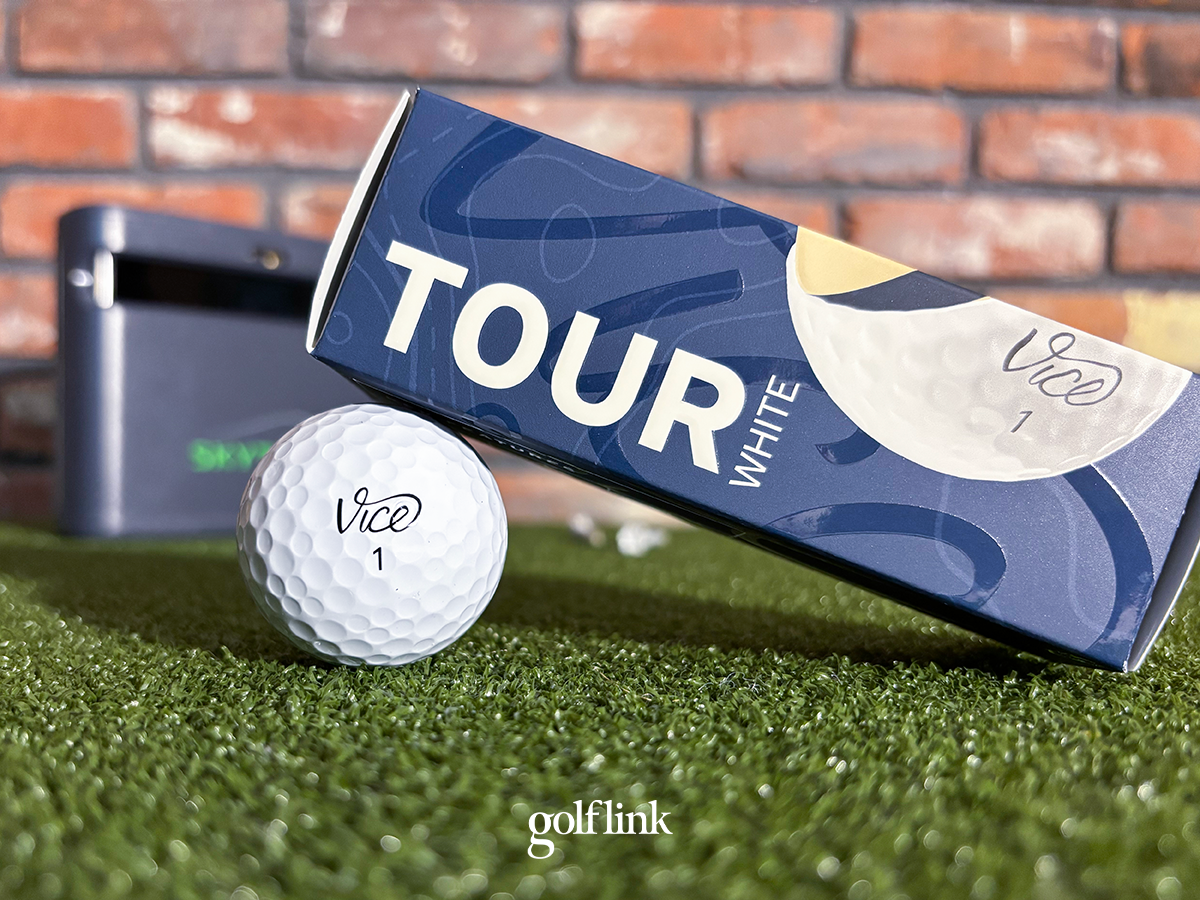 Vice Tour golf ball during GolfLink testing