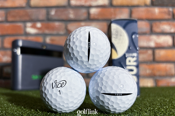 Vice Tour golf ball during GolfLink testing