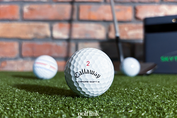 Callaway Chrome Soft during GolfLink testing
