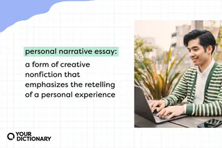 definition of "personal narrative essay" restated from the article