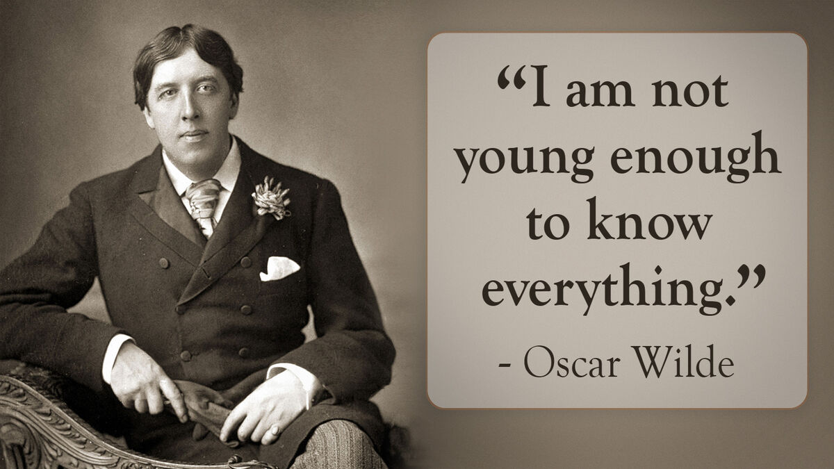 Oscar Wilde satire quote