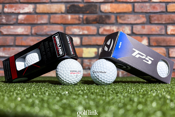 Kirkland Signature vs. TaylorMade TP5 golf balls