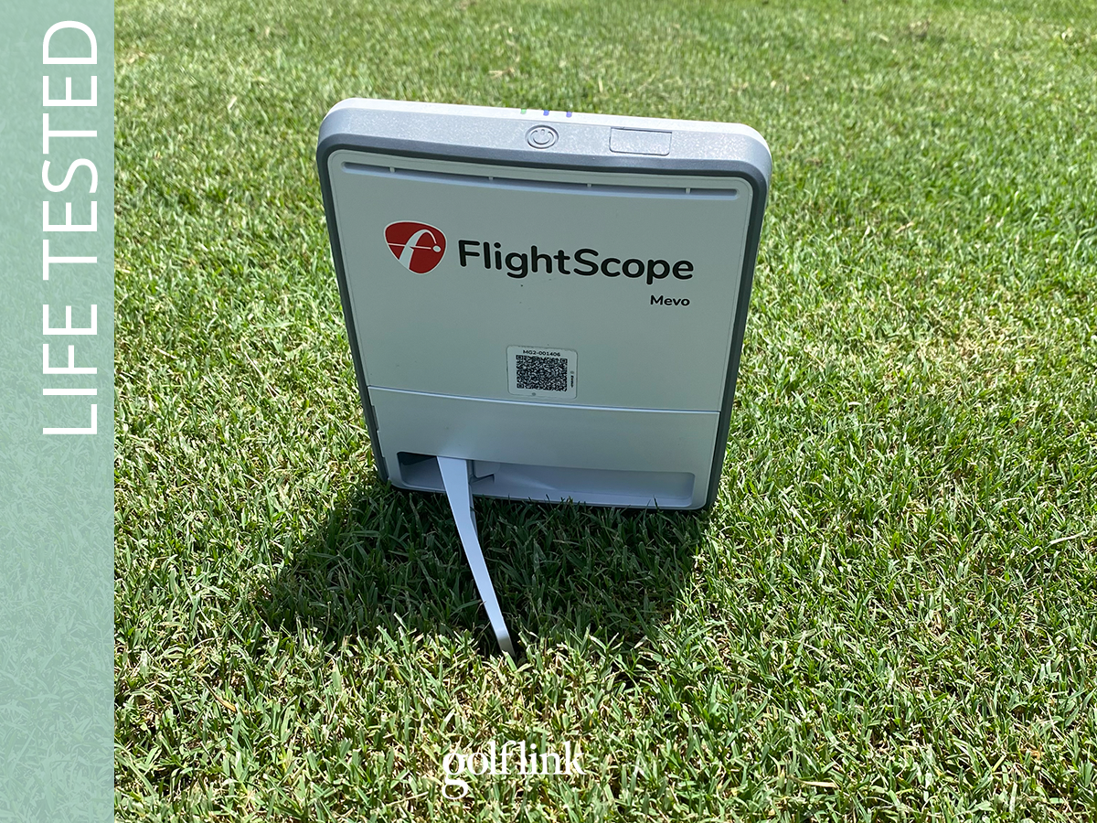 Flightscope Mevo Gen 2 during GolfLink testing