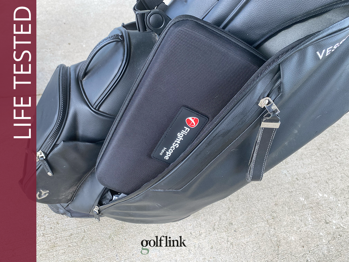 Flightscope Mevo Gen 2 during GolfLink testing