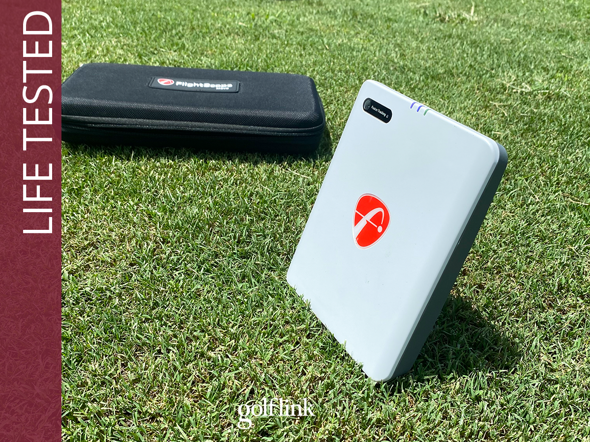 Flightscope Mevo Gen 2 during GolfLink testing
