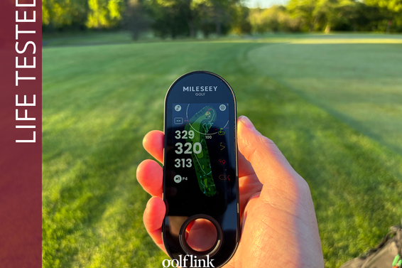 Mileseey GeneSonic Go during GolfLink testing