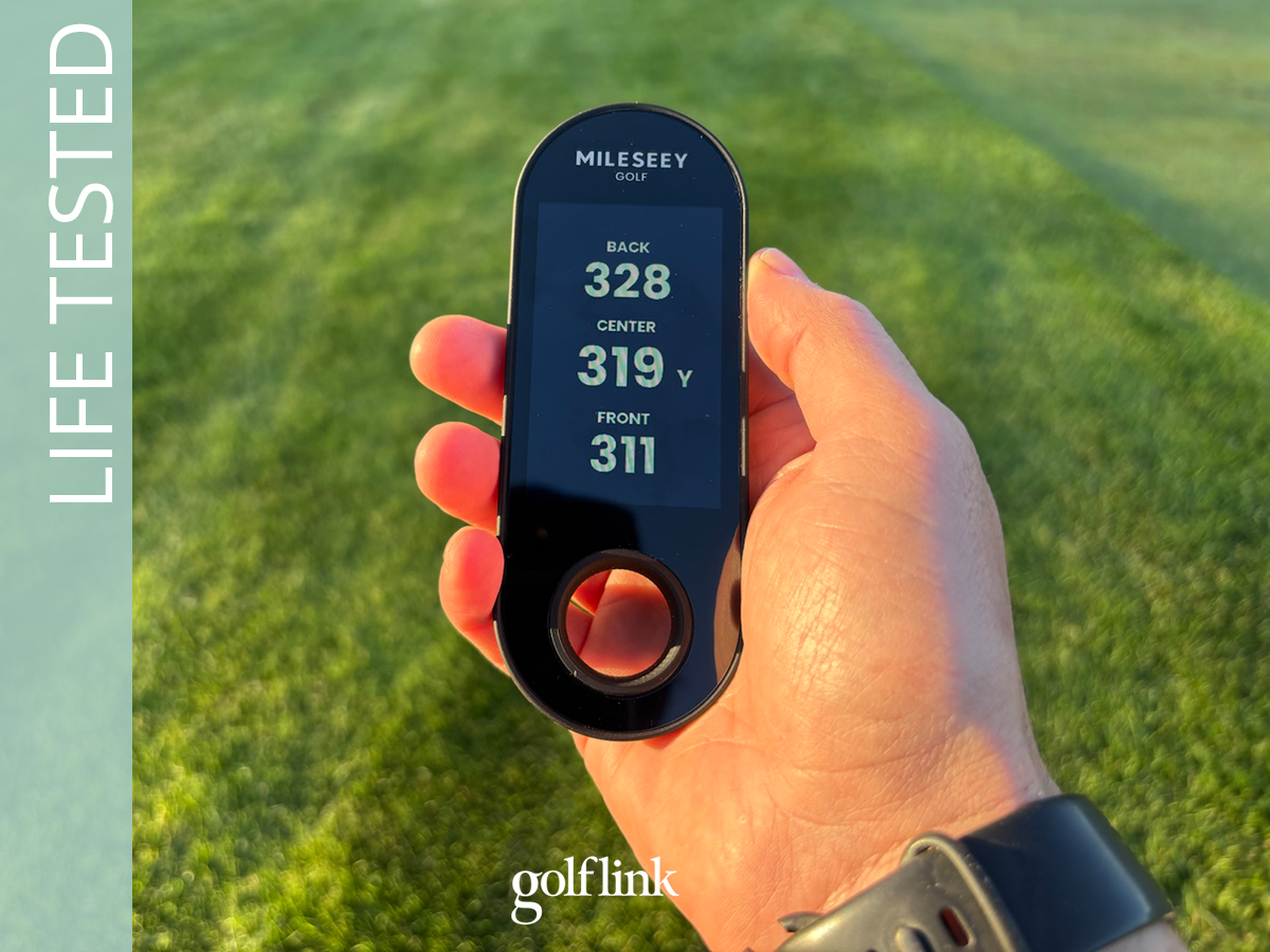 Mileseey GeneSonic Go during GolfLink testing