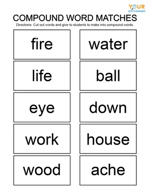 compound word matches game