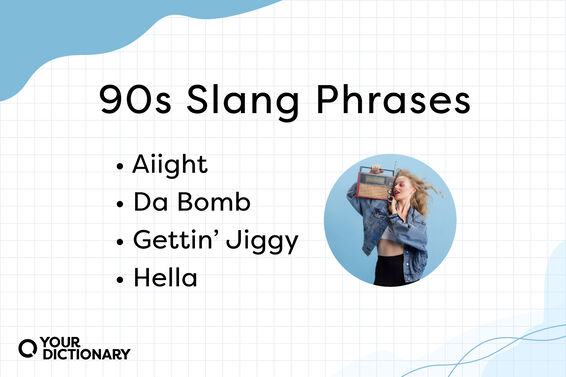 four examples of 90s slang phrases from the article