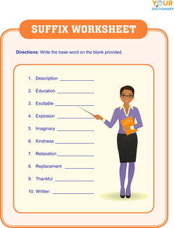 suffix worksheet