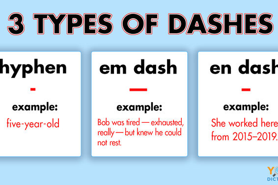 types of dashes example