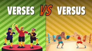 Verses vs Versus Example