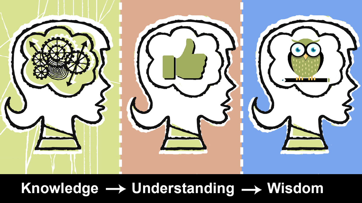 knowledge to understanding to wisdom