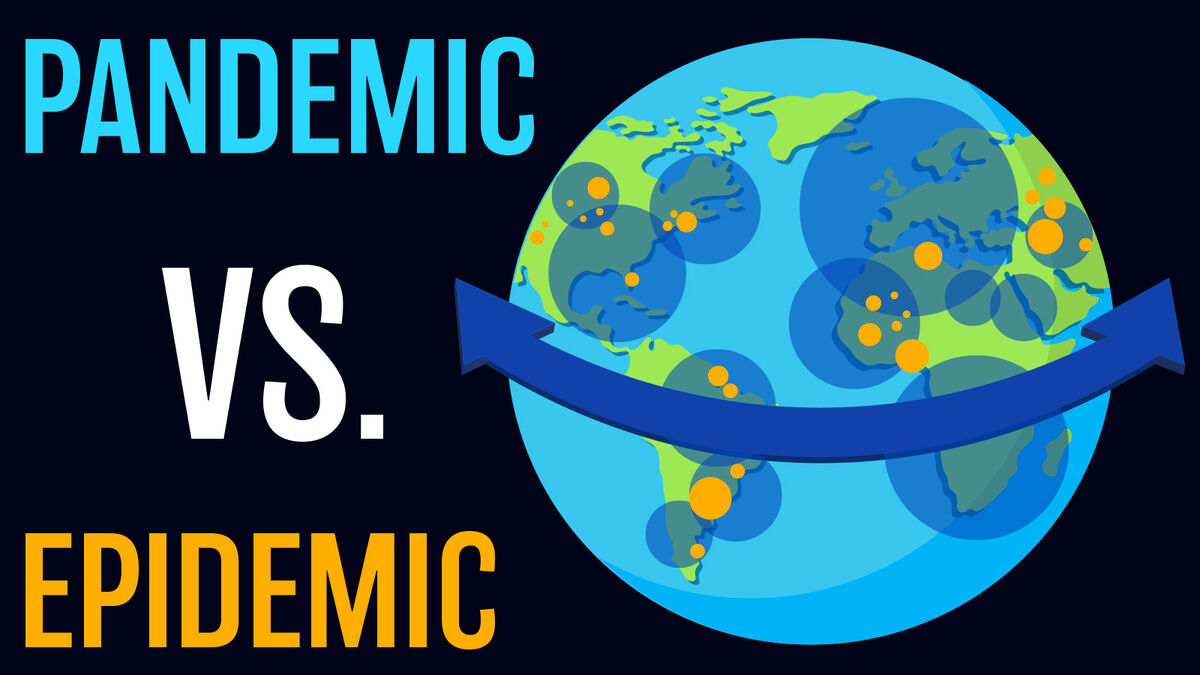 Pandemic versus Epidemic graphic