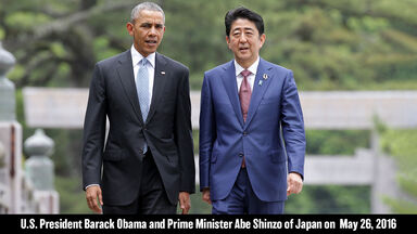 U.S. President Barack Obama and Prime Minister Abe Shinzo of Japan