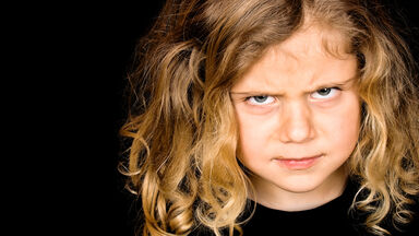 mean angry girl with dark traits