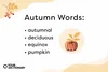 list of four autumn words from the article