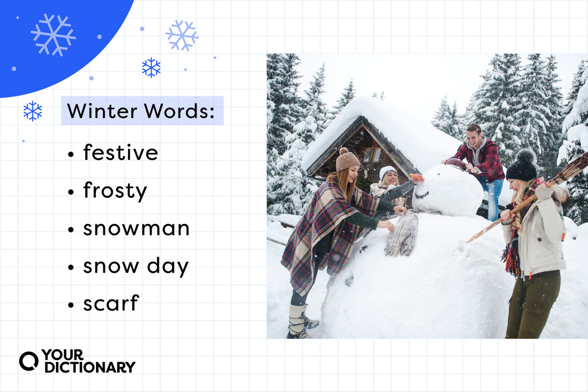 list of five winter words from the article