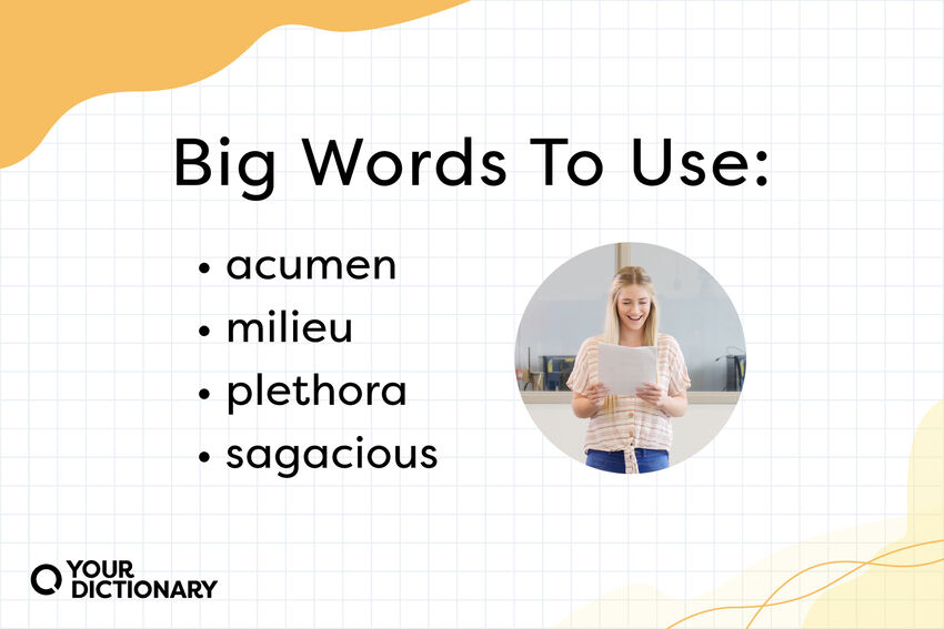 bigger words for presentation