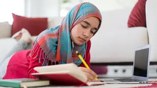 girl analyzing a poem