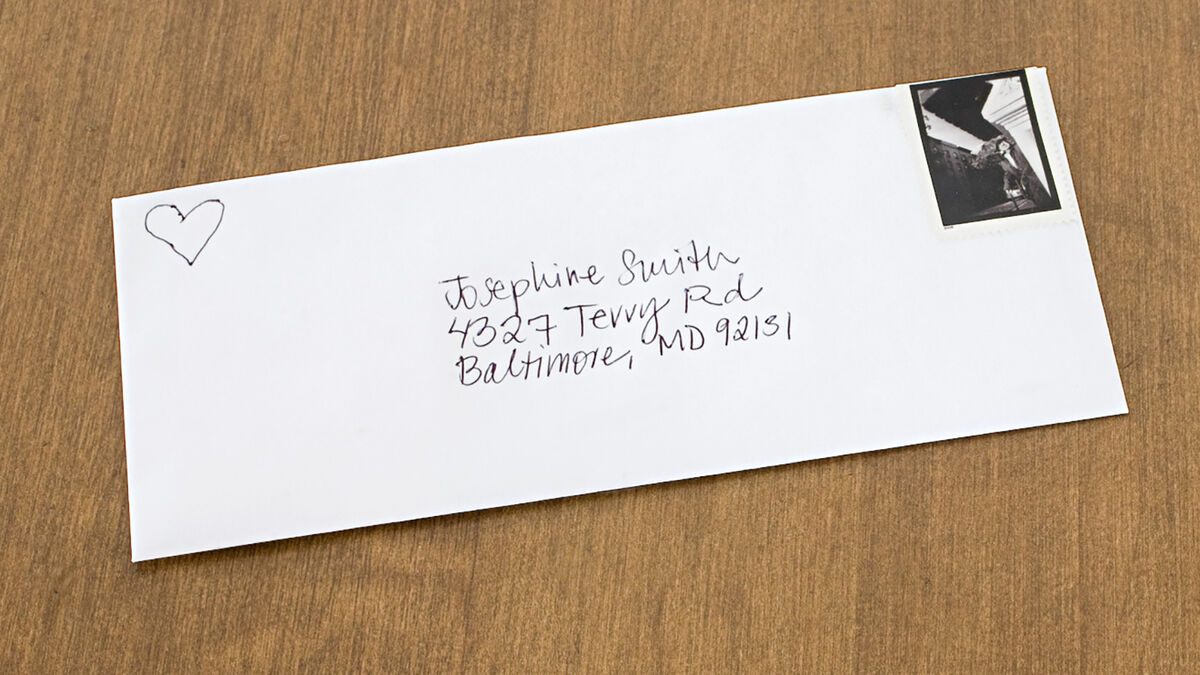 address on an envelope