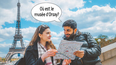 Basic french phrase using where is?
