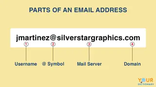 parts of an email address
