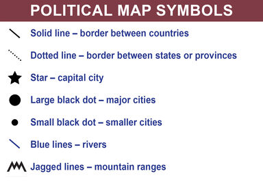 Examples Of Map Symbols   Political Map Symbols 0066f46bde 