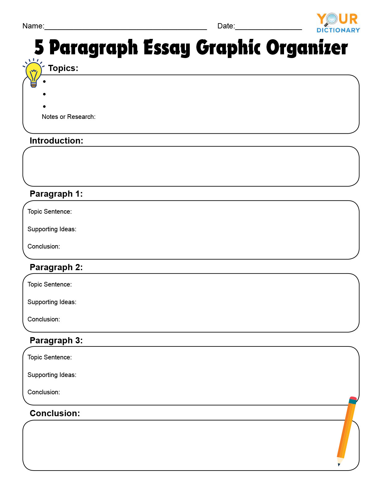 Creating A 5 Paragraph Essay Outline