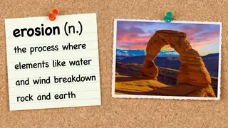 5th grade vocabulary word erosion